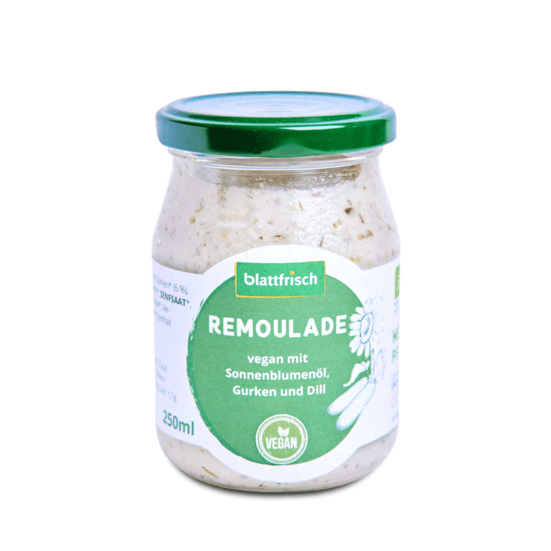 Vegane Remoulade von Blattfrisch im Pfandglas Vegane Remoulade von Blattfrisch im Pfandglas